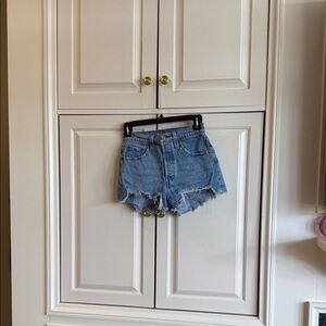 Levi's Light Blue Jean Shorts
